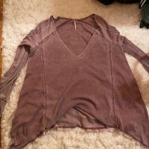 Purple/pink Free People long sleeve